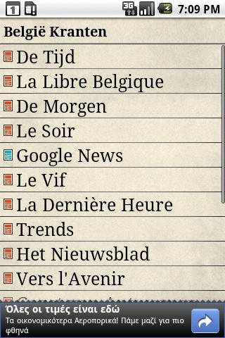 België Kranten Android News & Weather