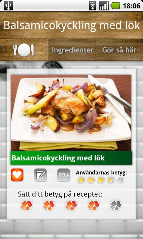 Arla Kökets kokbok Android Lifestyle