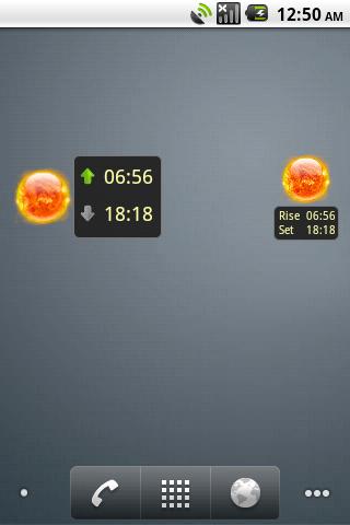Sunrise Sunset Widget Android Books & Reference