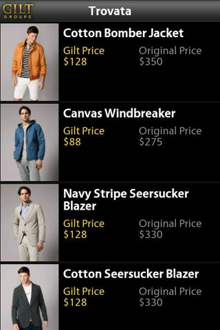 Gilt for Android Android Shopping