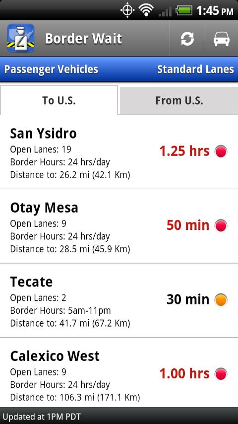 Border Wait Android Travel