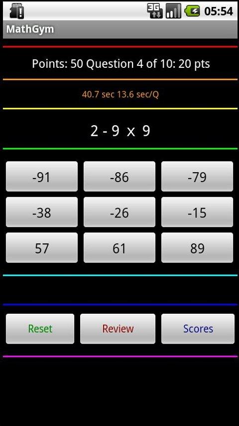 MathGym Android Productivity