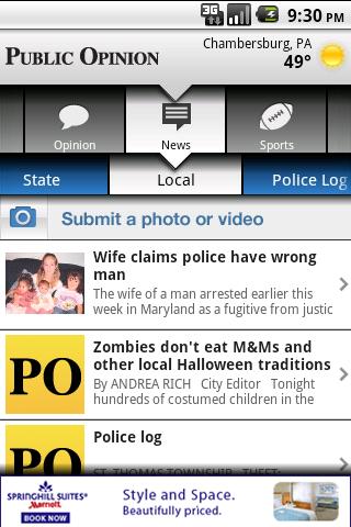 Chambersburg Public Opinion Android News & Weather