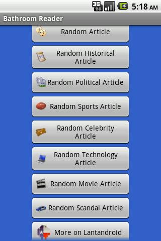Bathroom Reader – Free Edition Android Books & Reference