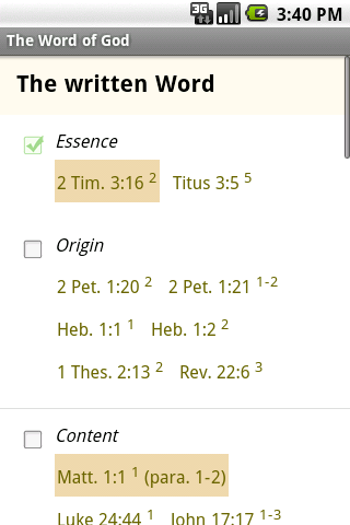 Bible Study Tools Android Reference