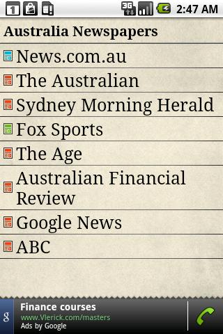 Australia Newspapers Android News & Weather