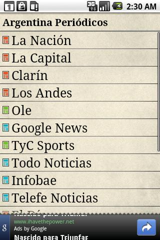 Argentina Periódicos Android News & Weather