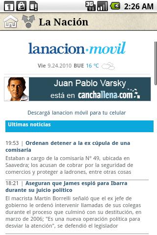 Argentina Periódicos Android News & Weather