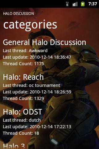 Halo Discussion