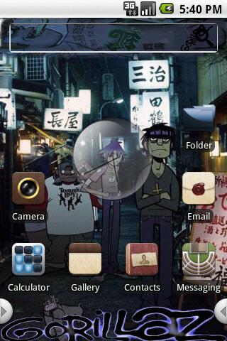HD Theme:Gorillaz Android Themes