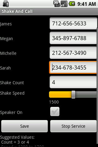 Shake And Call Android Tools