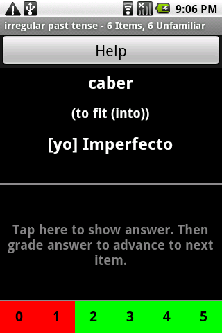 Spanish Verb Trainer Android Education