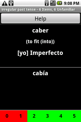 Spanish Verb Trainer Android Education