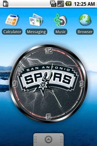 San Antonio Spurs clock widget