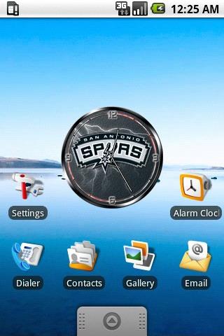 San Antonio Spurs clock widget Android Personalization