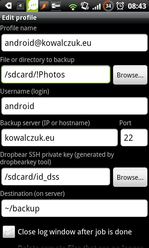 rsync backup for Android Android Tools