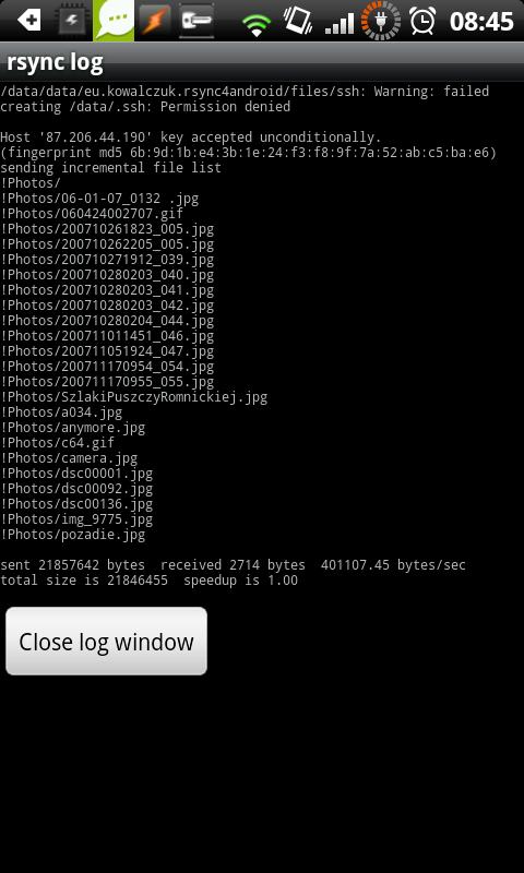 rsync backup for Android Android Tools