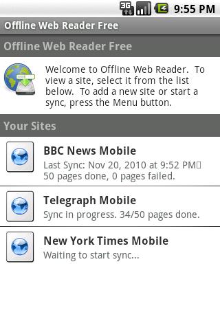 Offline Web Reader Free Android Reference