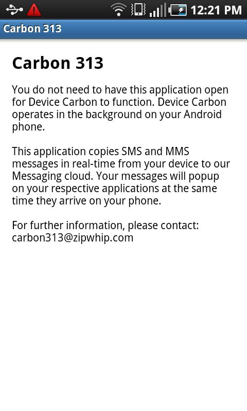 Carbon313 Android Communication