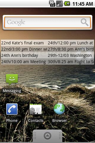 Max Calendar Widget Android Productivity