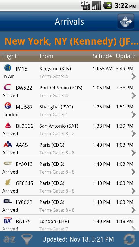 FlightView Elite FlightTracker Android Travel & Local