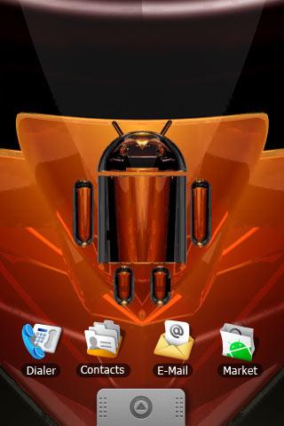 DROID BRONZ  live wallpaper Android Themes