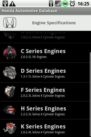 Honda Automotive Database Android Tools