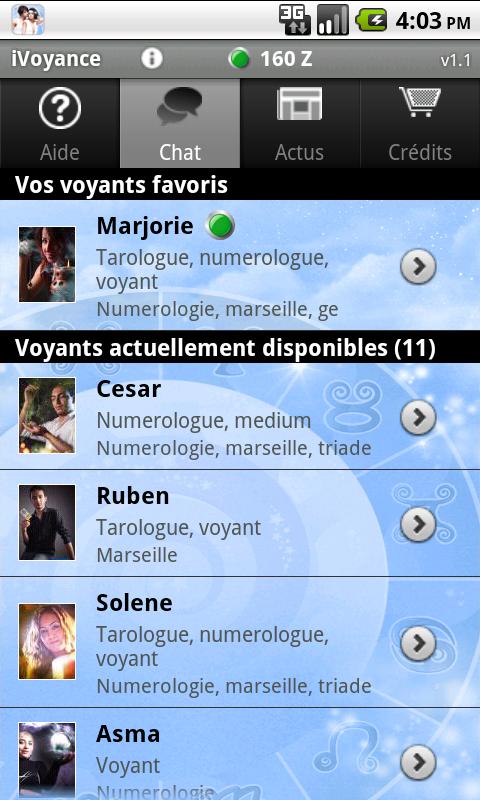 Voyance Android Lifestyle