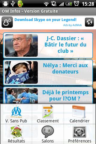 OM Infos Android Sports