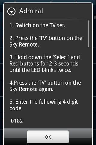 Sky Remote Codes Android Tools