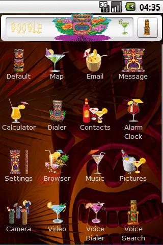 Tiki Bar Android Personalization