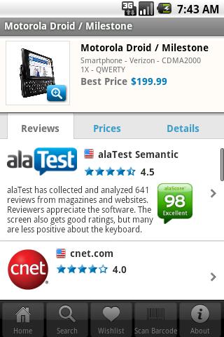 alaTest Reviews Android Shopping