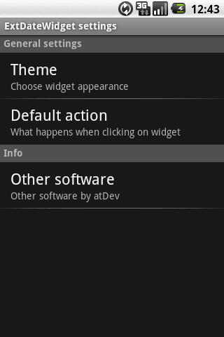 ExtDate Widget Android Personalization