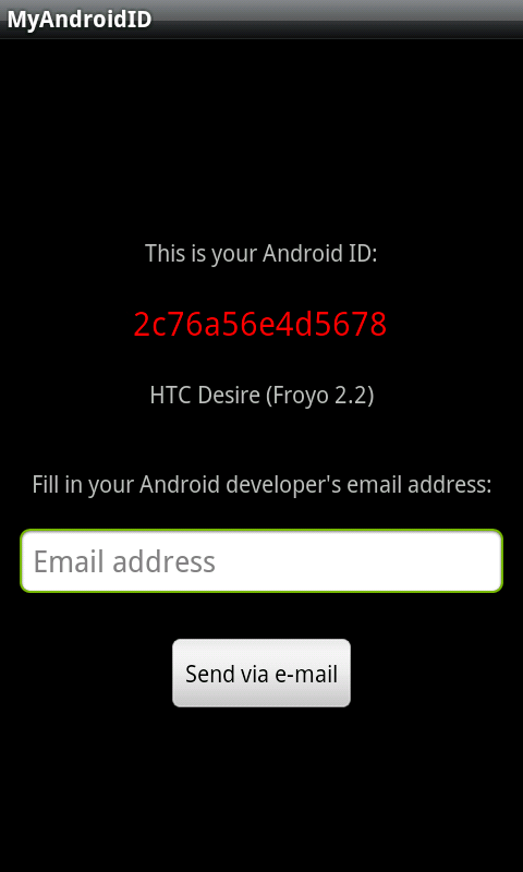 My Android ID