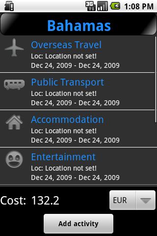 TravelPlanner! Android Travel