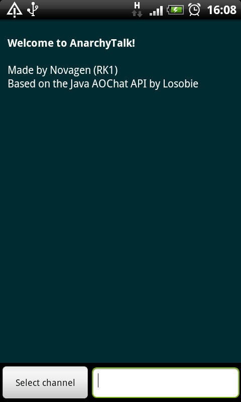 AnarchyTalk Android Communication