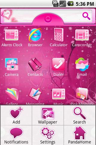 Theme:Pink Memory Android Themes