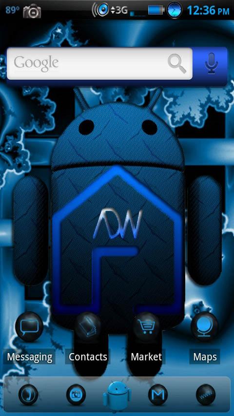 ADWTheme Antique Blue Android Personalization