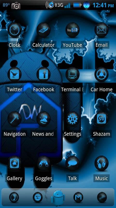 ADWTheme Antique Blue Android Personalization