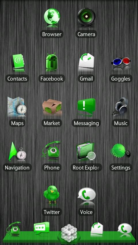 Green ADW Theme Android Themes