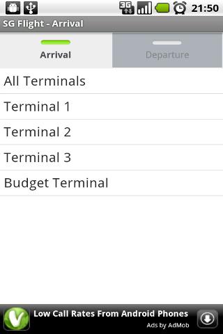 SG Flight Android Travel