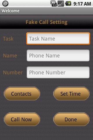 Fake caller Android Tools