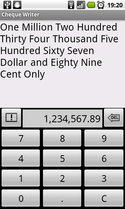 Cheque Writer Android Business