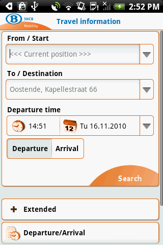 Train Info by SNCB Mobility Android Travel