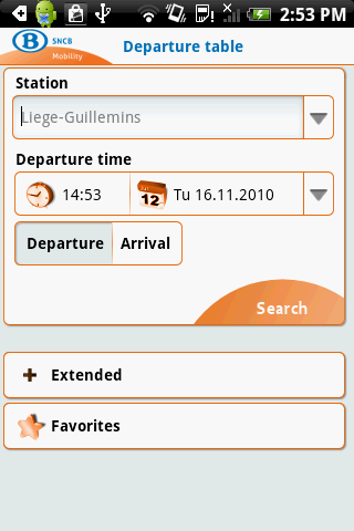 Train Info by SNCB Mobility Android Travel