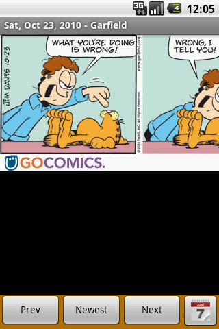 cv Garfield Android Comics