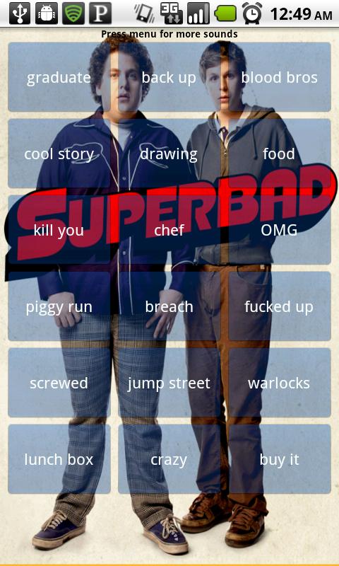 Superbad – Seth Soundboard Android Entertainment