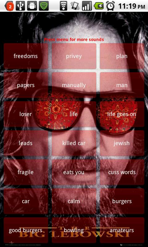 The Big Lebowski soundboard Android Entertainment