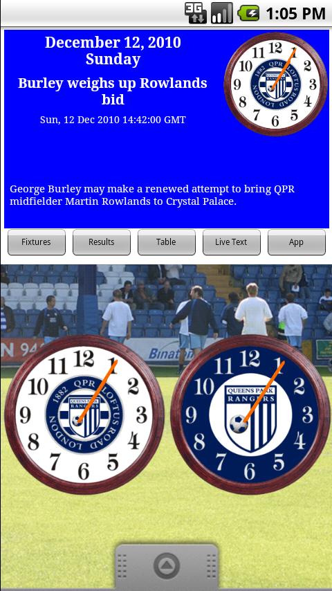 QPR FC Clock & News Android Sports
