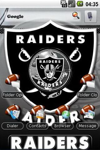 Oakland Raiders themes Android Personalization